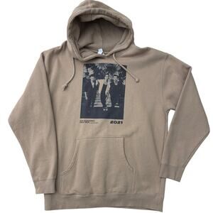 Jonas Brothers The Remember This 2021 tour tan brown hoodie sweatshirt Large